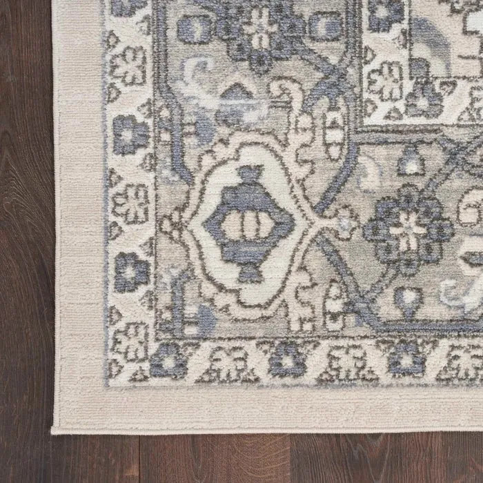 Quarry QUA05 Ivory/Blue Rug - Rug & Home