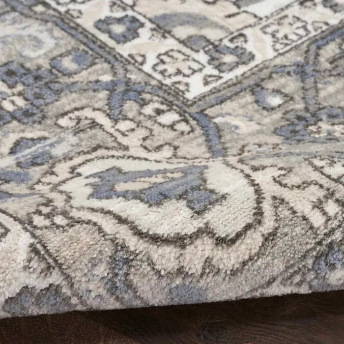 Quarry QUA05 Ivory/Blue Rug - Rug & Home