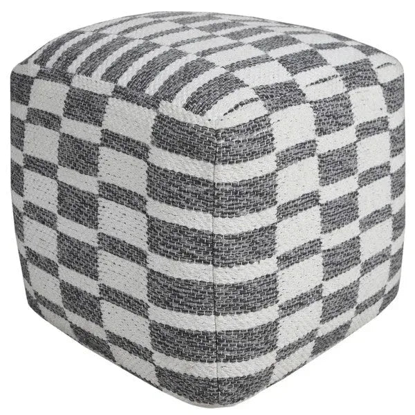 Quincy 34065GRY Grey Pouf