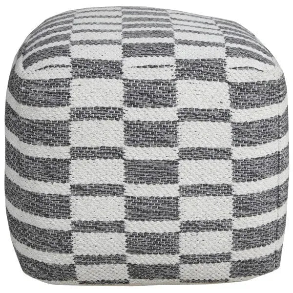 Quincy 34065GRY Grey Pouf