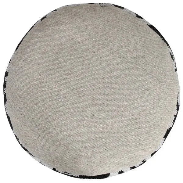 Quincy 34067BLK Black Pouf