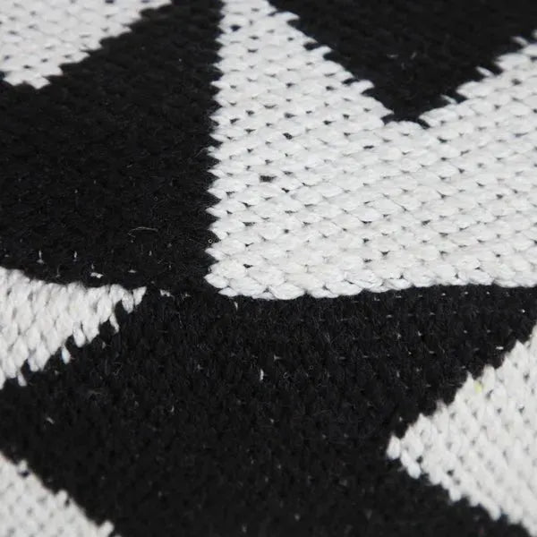 Quincy 34069BLK Black Pouf