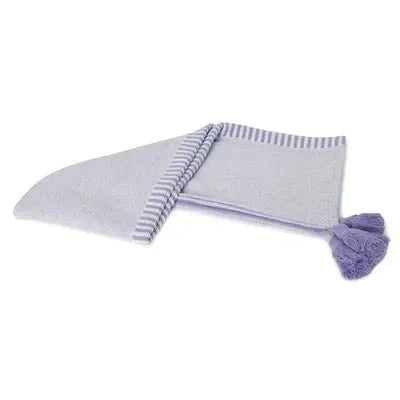 Radial 80282PUW Purple/White Throw White