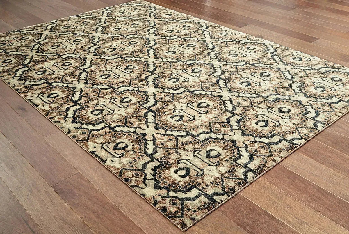 Raleigh 4927K Brown Navy Rug