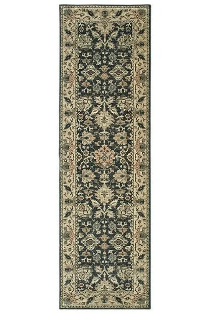 Raleigh 8026P Navy Ivory Rug - Rug & Home