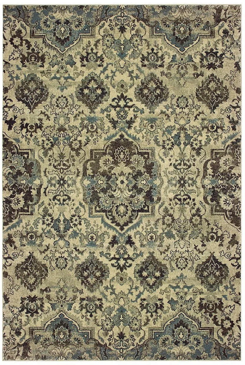 Raleigh 8027J Ivory Grey Rug - Rug & Home