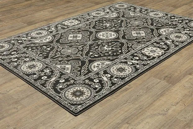 Raylan RAY05 Charcoal Rug - Rug & Home