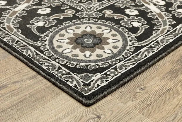 Raylan RAY05 Charcoal Rug - Rug & Home