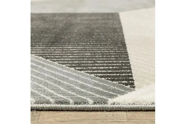 Raylan RAY07 Beige/Black Rug