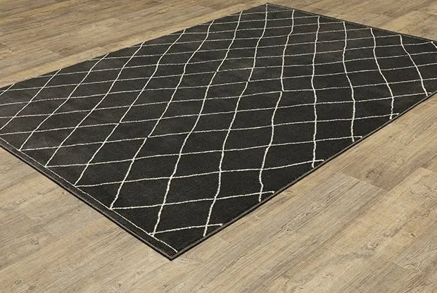 Raylan RAY12 Black Rug - Rug & Home