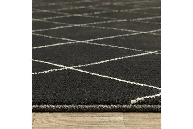 Raylan RAY12 Black Rug - Rug & Home