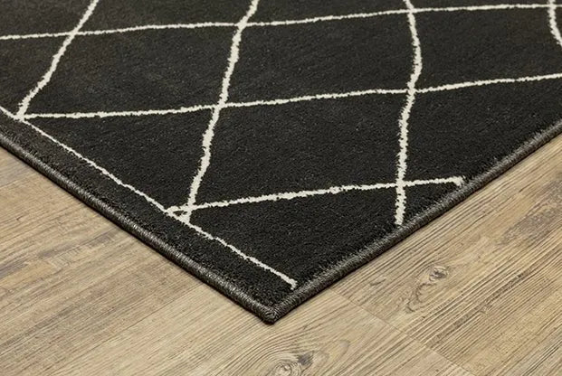 Raylan RAY12 Black Rug - Rug & Home