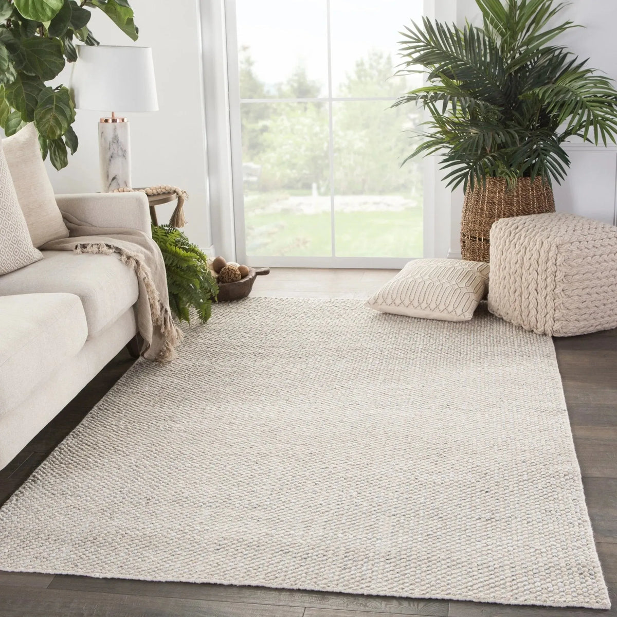 Rebecca RBC05 Limon Ivory/Gray Rug