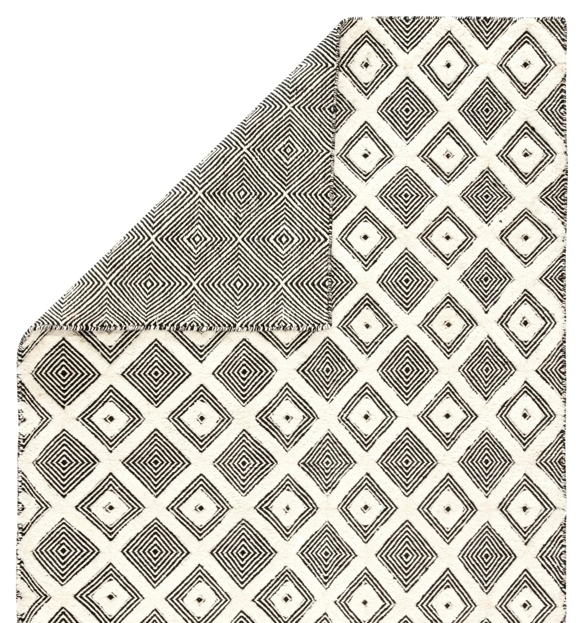 Rebecca RBC07 Bosc Ivory/Black Rug