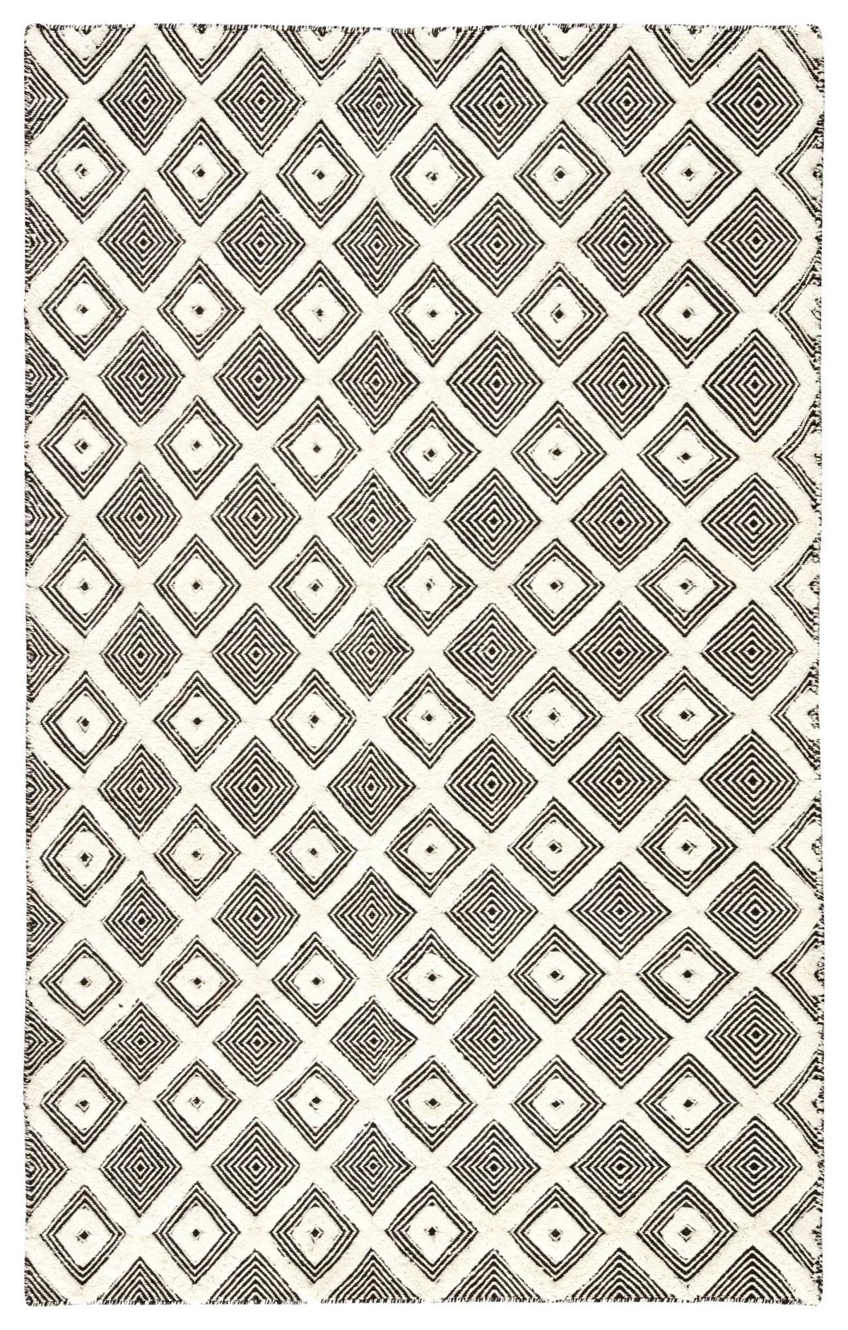 Rebecca RBC07 Bosc Ivory/Black Rug