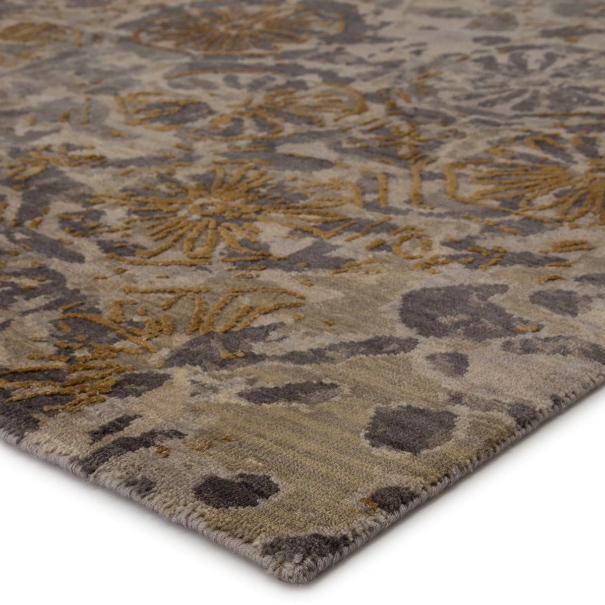 Reconnext By Jenny Jones Rjj03 Madagascar Gray/Gold Rug - Rug & Home