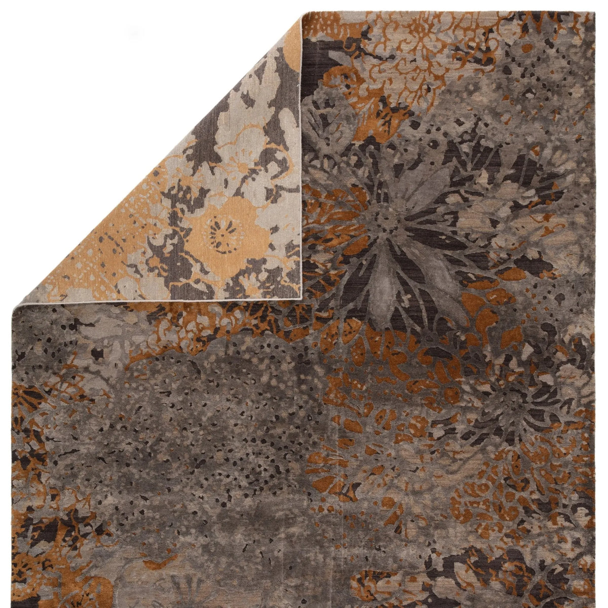 Reconnext By Jenny Jones Rjj08 Kimono Gray/Gold Rug - Rug & Home