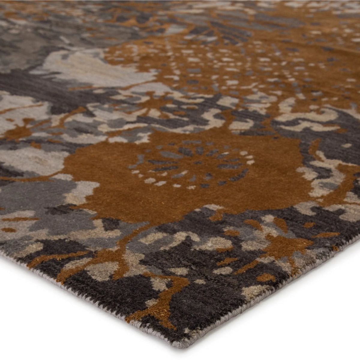 Reconnext By Jenny Jones Rjj08 Kimono Gray/Gold Rug - Rug & Home