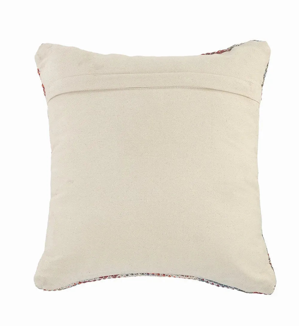 Red, Blue, and Gray Southwestern LR081536 Throw Pillow