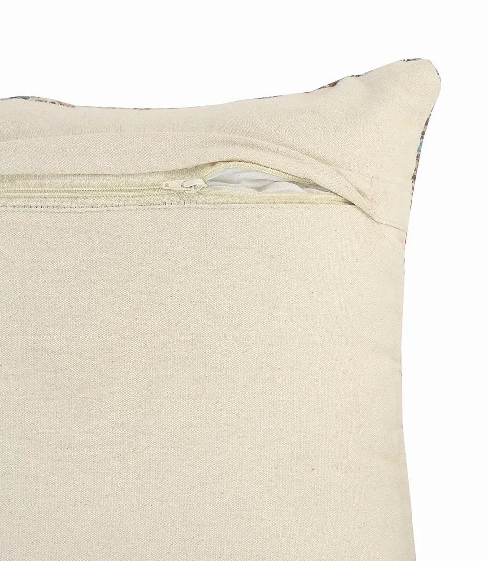 Red, Blue, and Gray Southwestern LR081536 Throw Pillow