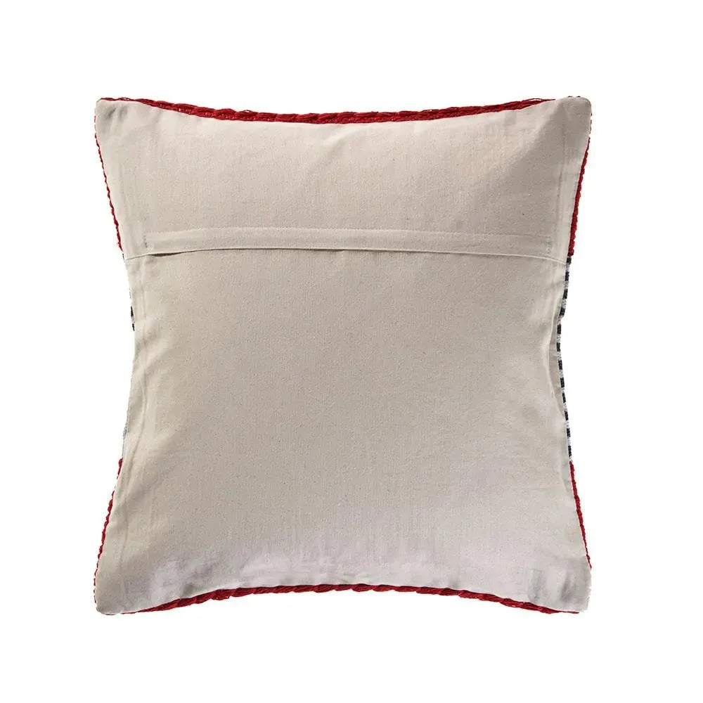 Red Nautical Striped LR07428 Throw Pillow
