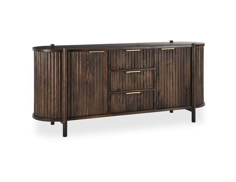 Redford 2Dr 3Dwr Buffet Brown - Rug & Home