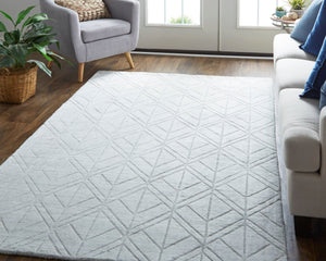 Redford RED8847F White/Silver Rug - Rug & Home