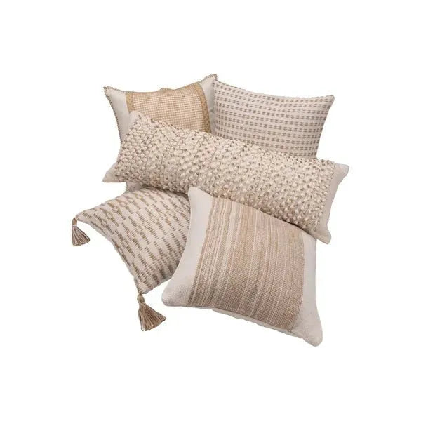 Reed 07734WHN White/Natural Pillow