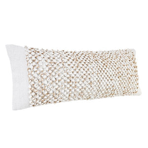 Reed 07734WHN White/Natural Pillow - Rug & Home