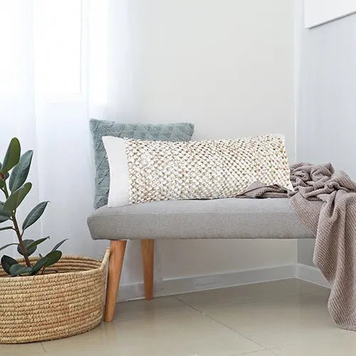 Reed 07734WHN White/Natural Pillow