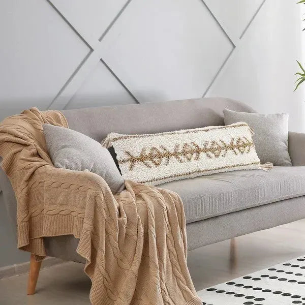 Reed 07739WHN White/Natural Pillow