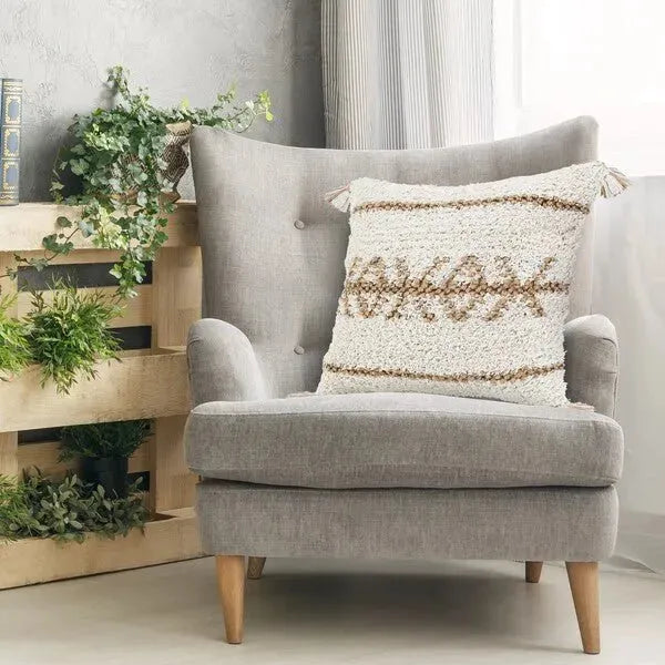 Reed 07739WHN White/Natural Pillow