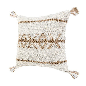 Reed 07739WHN White/Natural Pillow - Rug & Home