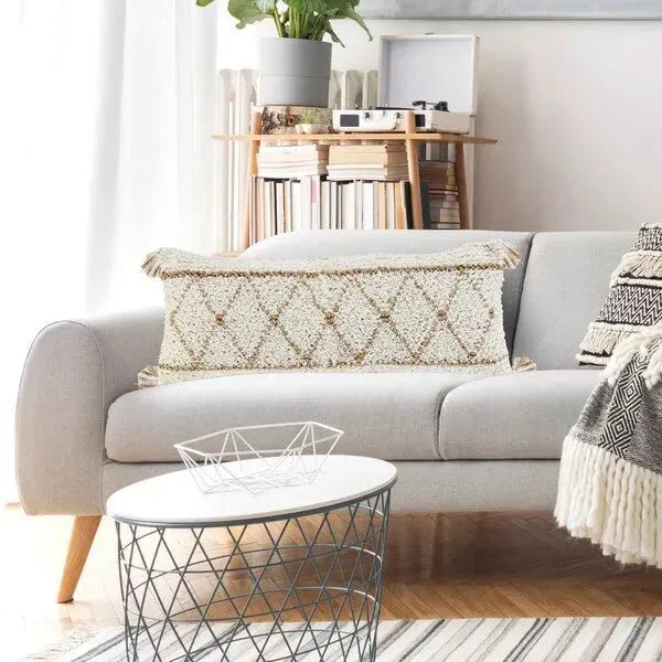 Reed 07740WHN White/Natural Pillow