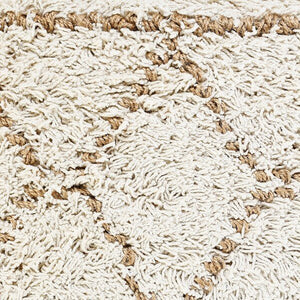 Reed 07740WHN White/Natural Pillow - Rug & Home