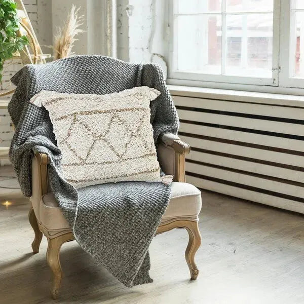 Reed 07740WHN White/Natural Pillow