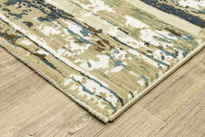 Reed RE02A Abstract Beige Rug - Rug & Home