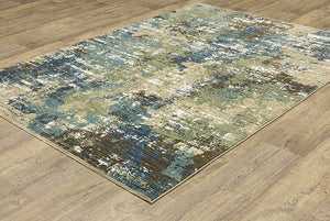 Reed RE06A Blue/Green Rug - Rug & Home