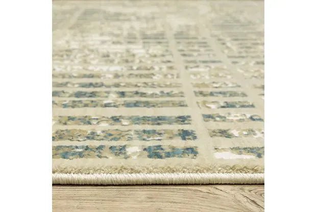 Reed RE12W Teal/Ivory Rug