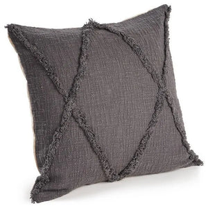 Reese 07323DGY Dark Grey Pillow - Rug & Home