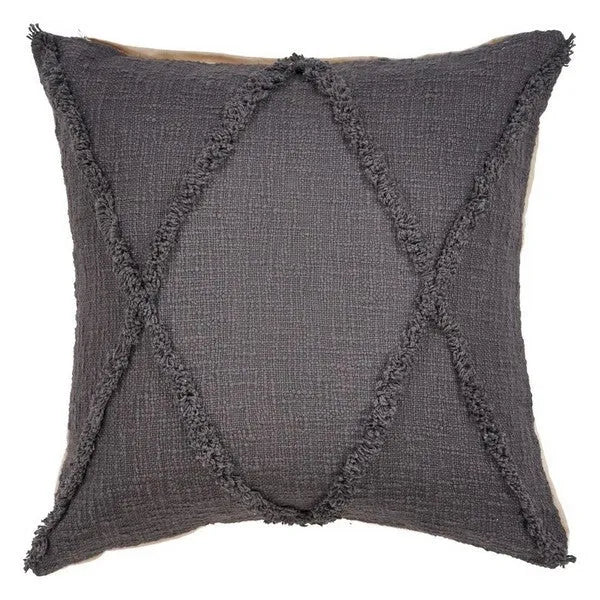 Reese 07323DGY Dark Grey Pillow - Rug & Home