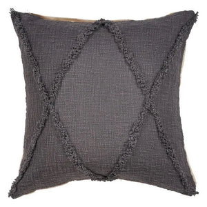 Reese 07323DGY Dark Grey Pillow - Rug & Home