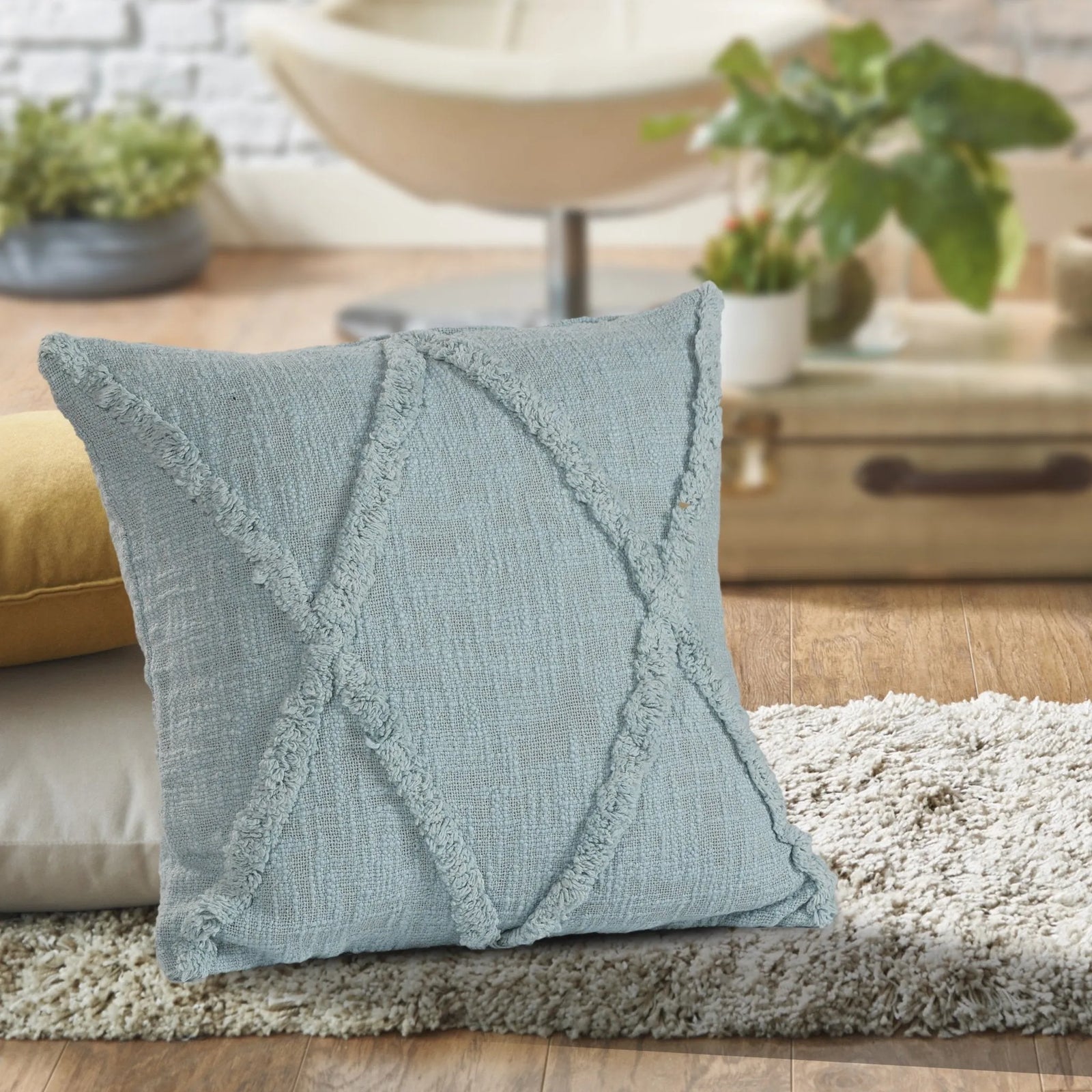 Reese Lr07394 Palladian Blue Pillow - Rug & Home