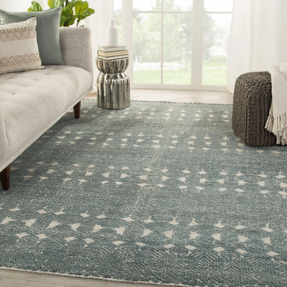 Reign Rei12 Abelle Teal/Light Gray Rug - Rug & Home