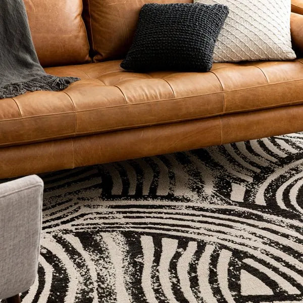 Rendition 92606 90166 Arcoa Obsidian Rug - Rug & Home