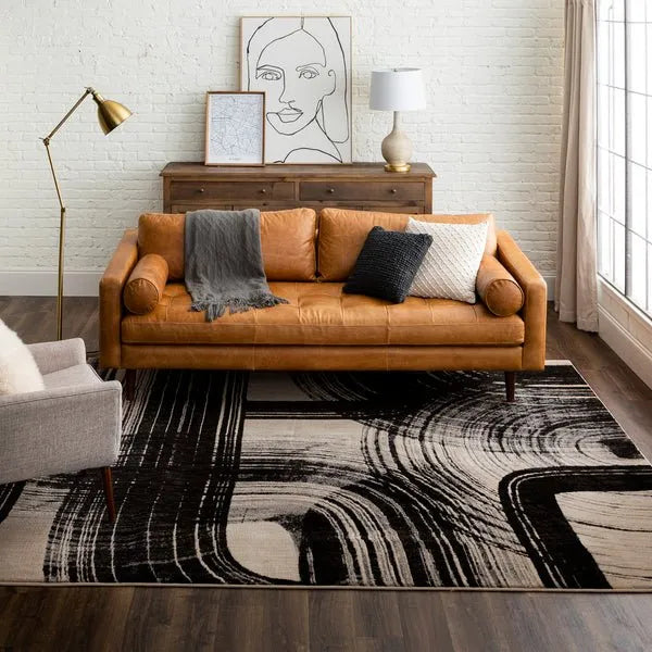 Rendition 92607 90166 Orion Obsidian Rug - Rug & Home