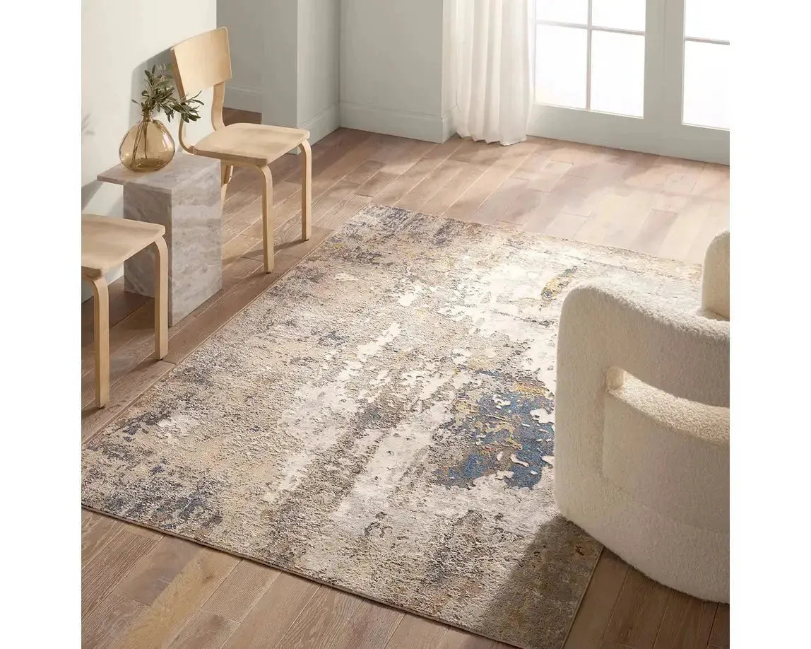 Requiem REQ01 Silver/Navy Rug