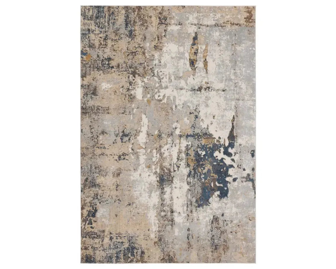 Requiem REQ01 Silver/Navy Rug