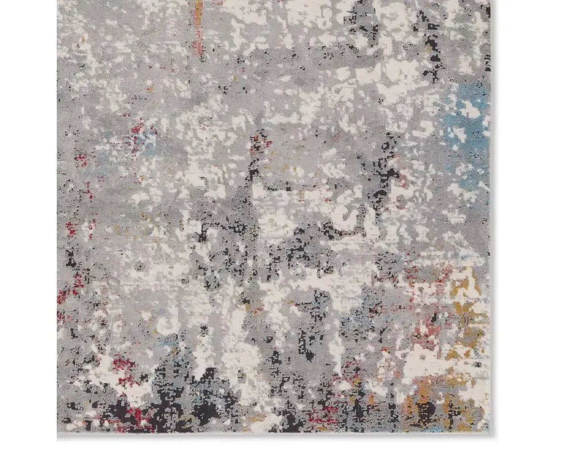 Requiem REQ02 Grey/Red Rug