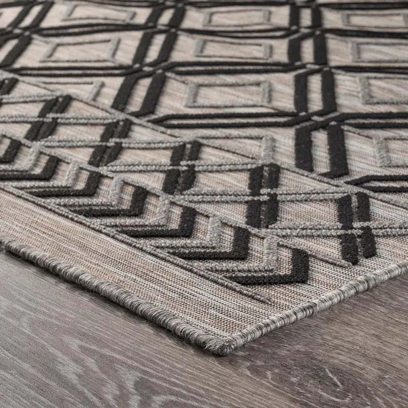 Retreat Lr81600 Black/Cream/Tan Rug - Rug & Home